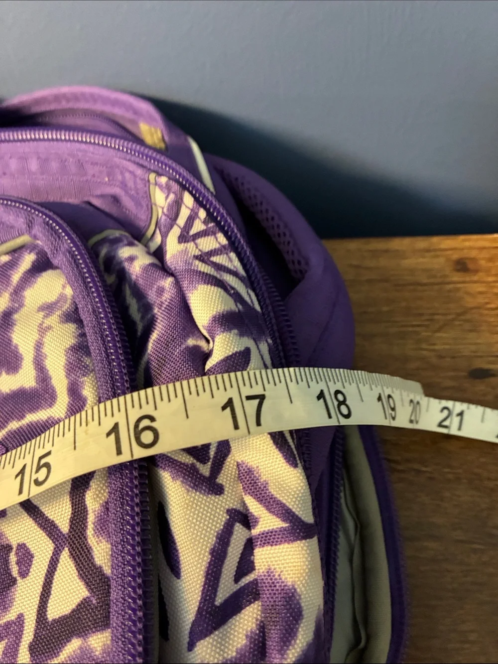 High Sierra Purple and White Pattern Backpack